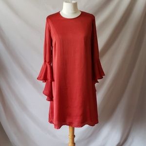New Spirit of Grace Red satin dress